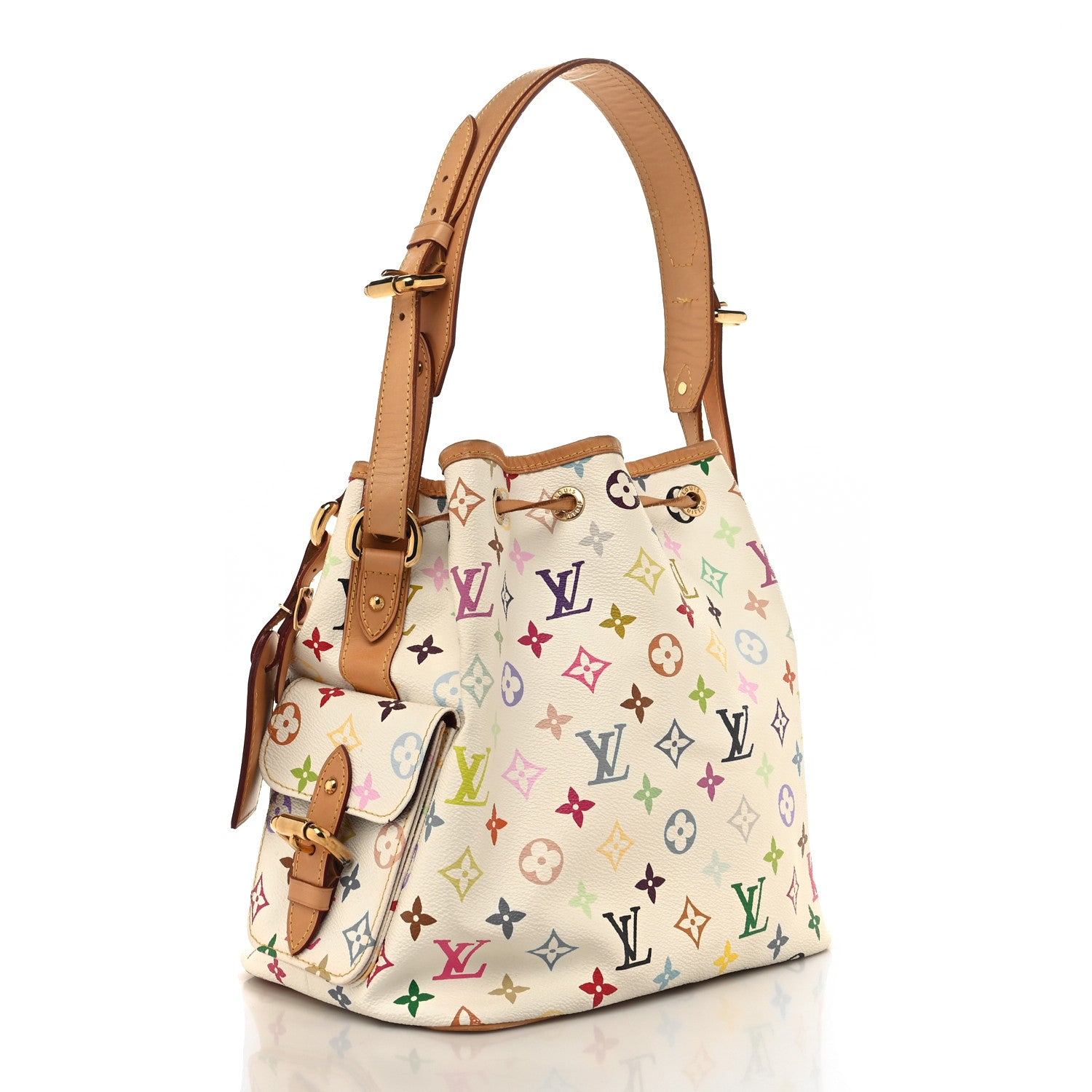 Louis Vuitton Monogram Multicolor Petit Noe White 3 of 15