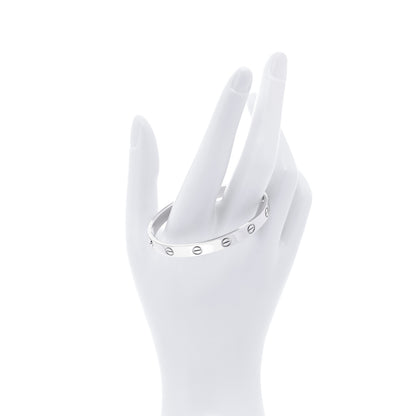 Cartier 18K White Gold LOVE Bracelet 16 2 of 7