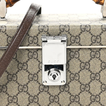 Gucci GG Supreme Monogram Globe-Trotter Beauty Case Brown 8 of 10