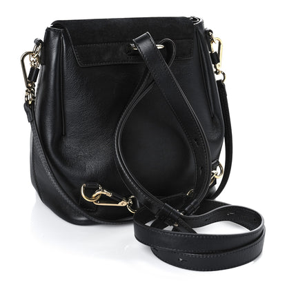 Chloe Suede Calfskin Medium Faye Backpack Black 3 of 9