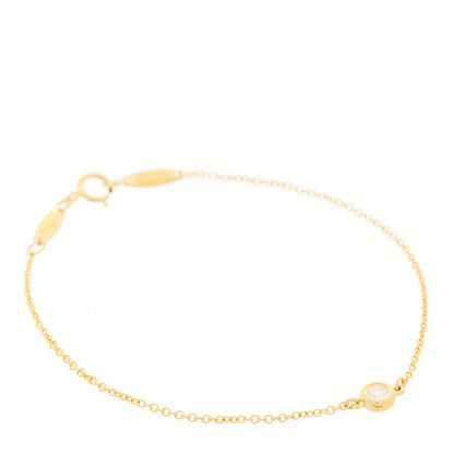 Tiffany 18K Rose Gold Diamond .08ct Elsa Peretti Diamonds by the Yard Bracelet 1 of 4