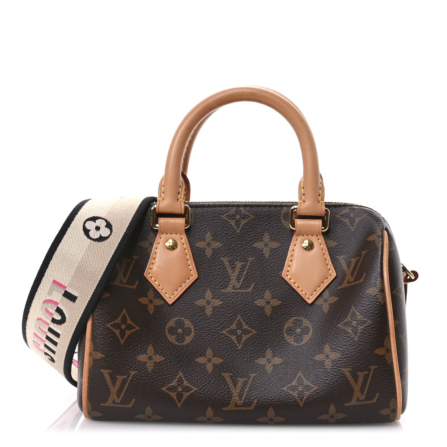 Louis Vuitton Monogram Speedy Bandouliere 20 Black 1 of 10