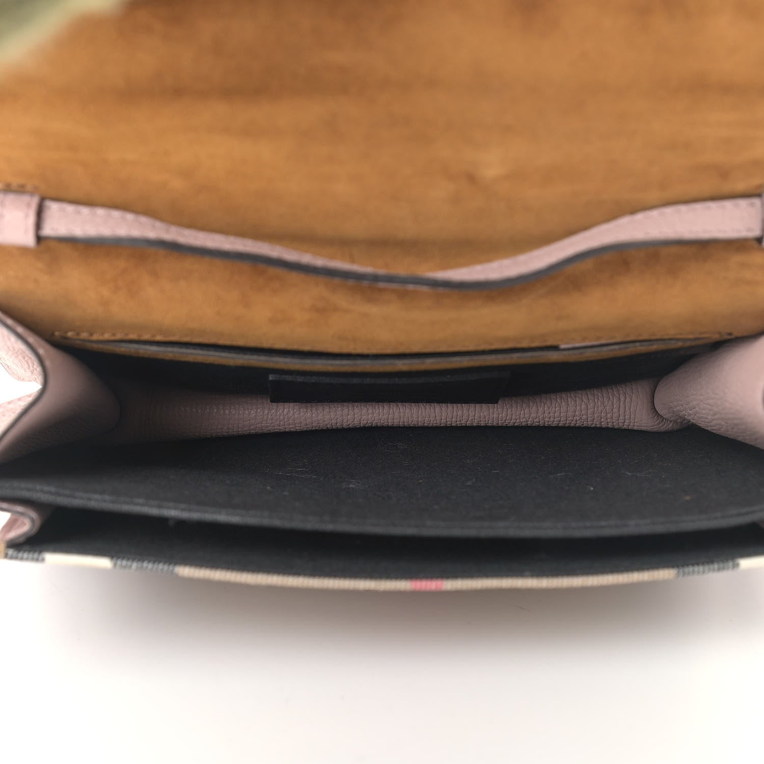 Burberry Derby Calfskin House Check Small Macken Crossbody Bag Pale Orchid 5 of 10