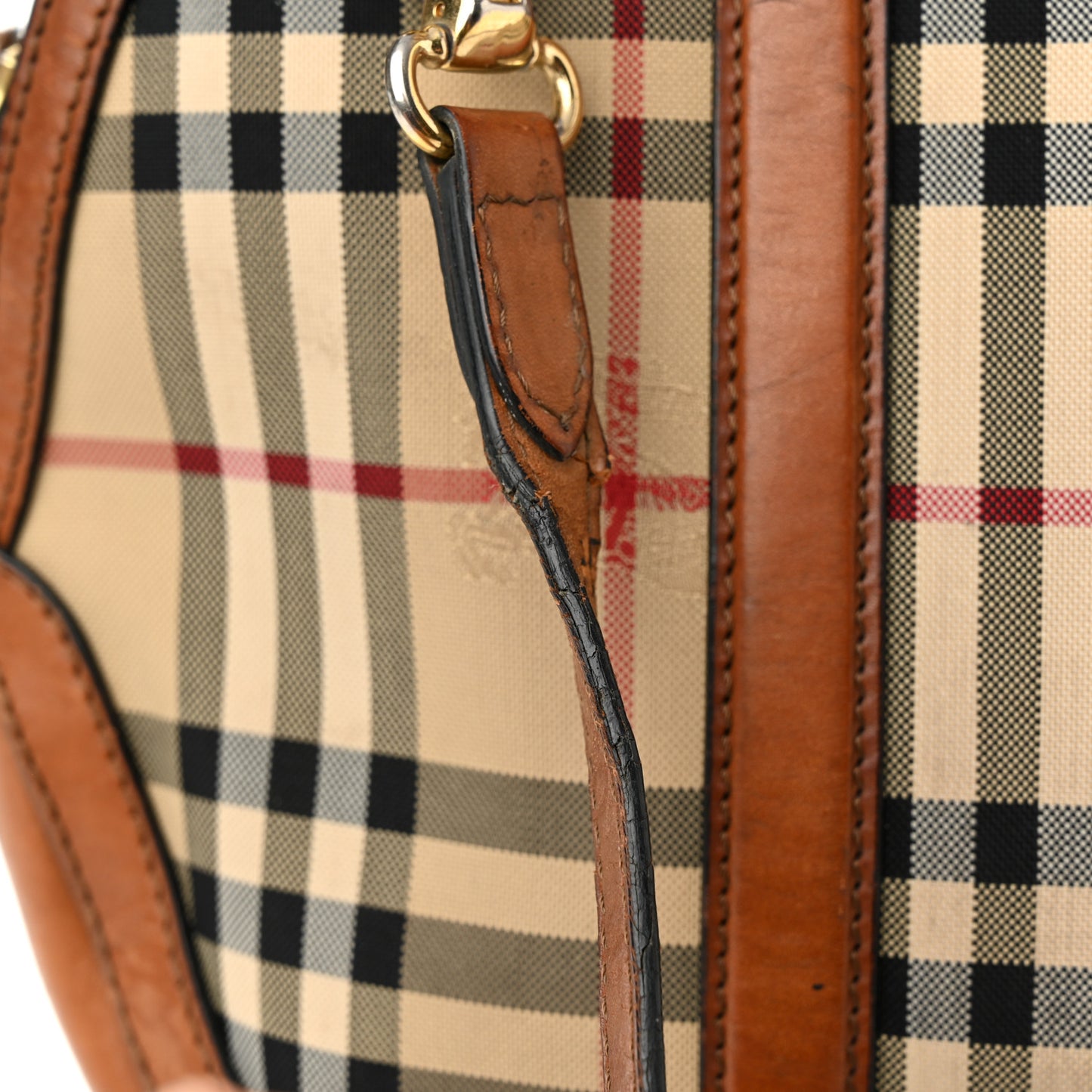 Horseferry Check Small Orchard Bowling Bag Tan