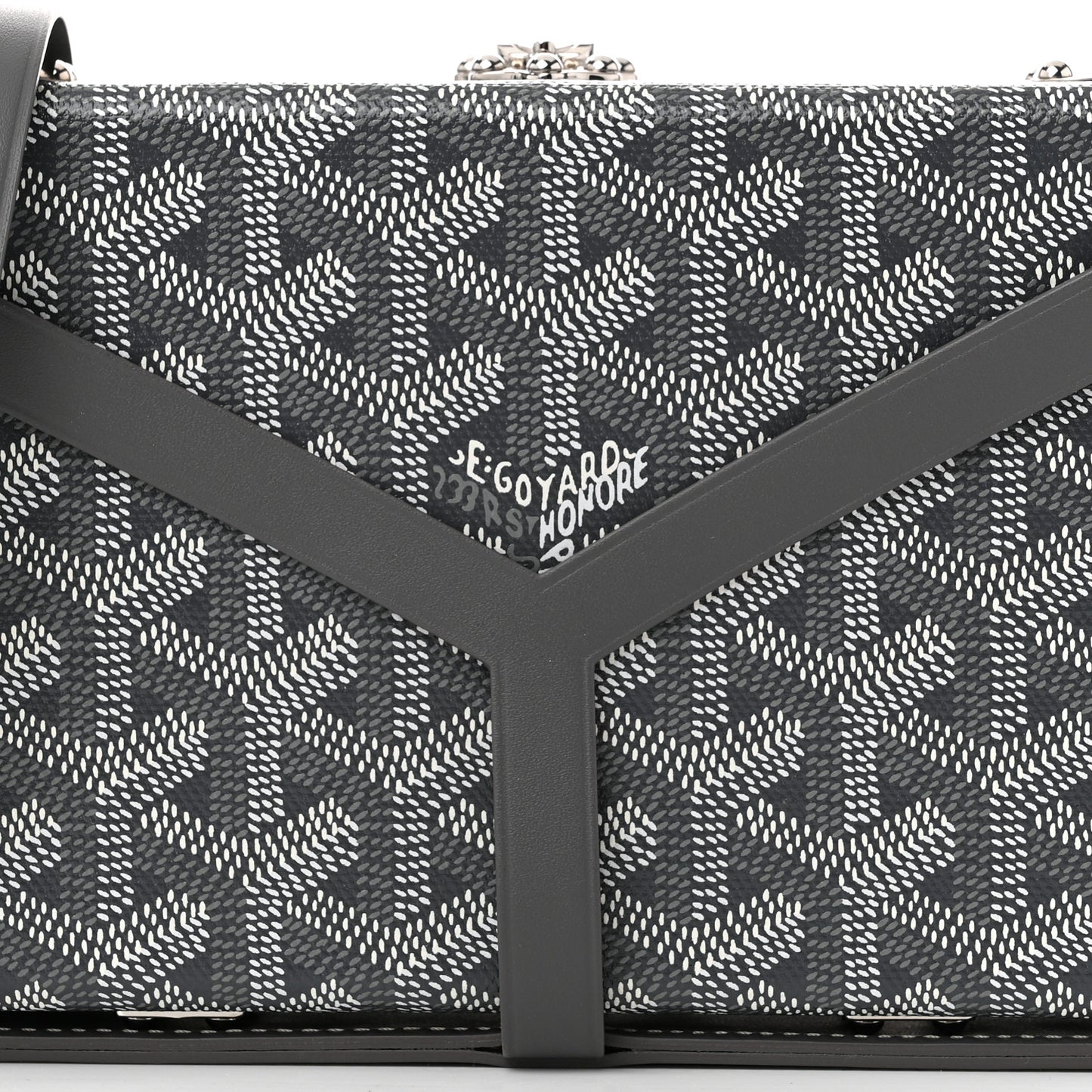 Goyardine Minaudiere Trunk Bag Grey