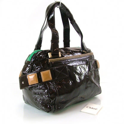 Chloe Patent Audra Contrast Dark Brown 3 of 6