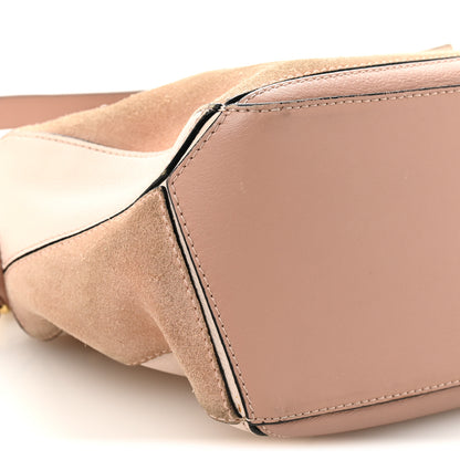 Loewe Calfskin Suede Small Puzzle Bag Blush 9 of 12