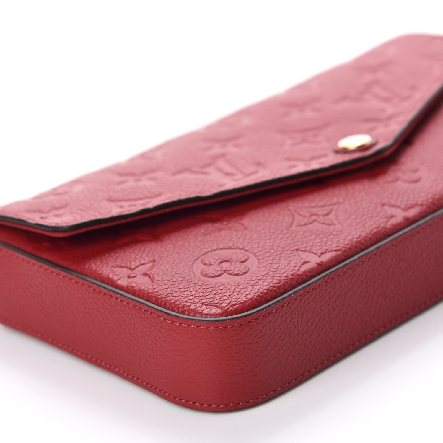 Louis Vuitton Empreinte Pochette Felicie Chain Wallet Scarlet 6 of 11
