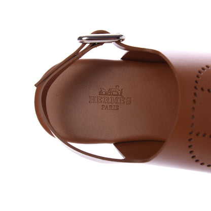 Hermes Calfskin Kola Sandals 36 Havane 8 of 9