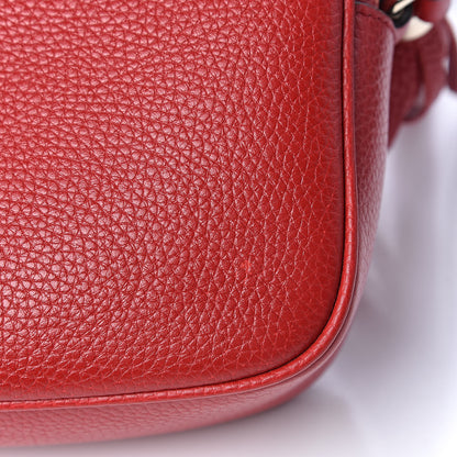 Gucci Pebbled Calfskin Small Soho Disco Bag Vibrant Red 8 of 10