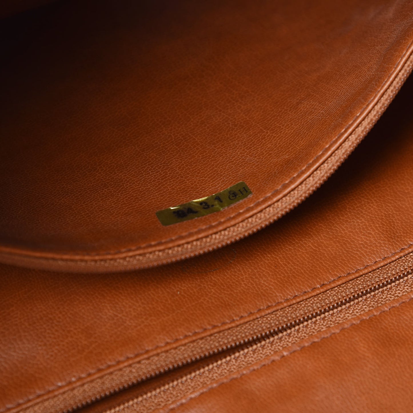 Caviar Flap Shoulder Bag Brown