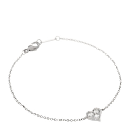 Tiffany Platinum Diamond Hearts Bracelet 1 of 3