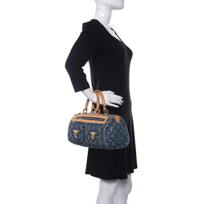 Louis Vuitton Monogram Denim Neo Speedy Blue 2 of 14