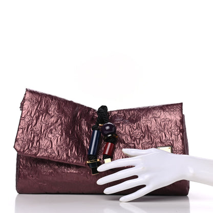 Louis Vuitton Jacquard Quilted Monogram Limelight African Queen Clutch Mara 2 of 11