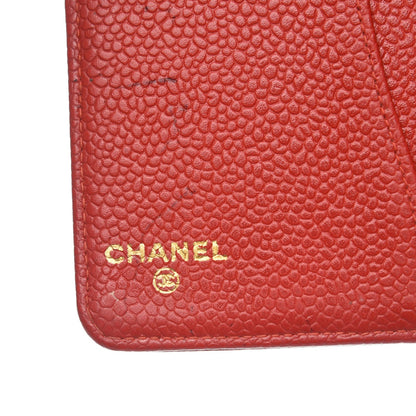 Chanel Caviar CC Small Ring Agenda Planner Red 5 of 11