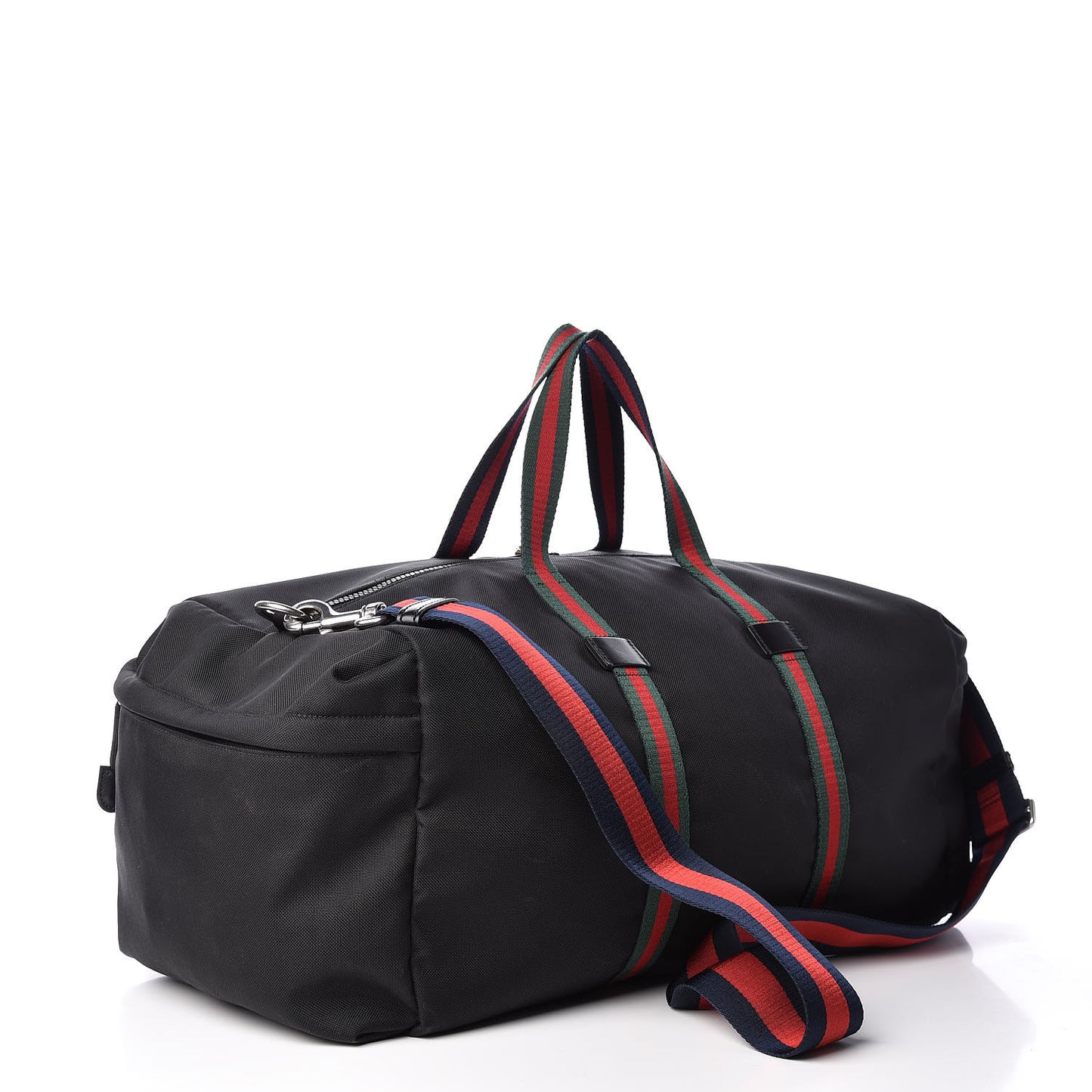 Technical Canvas Web Duffle Bag Black