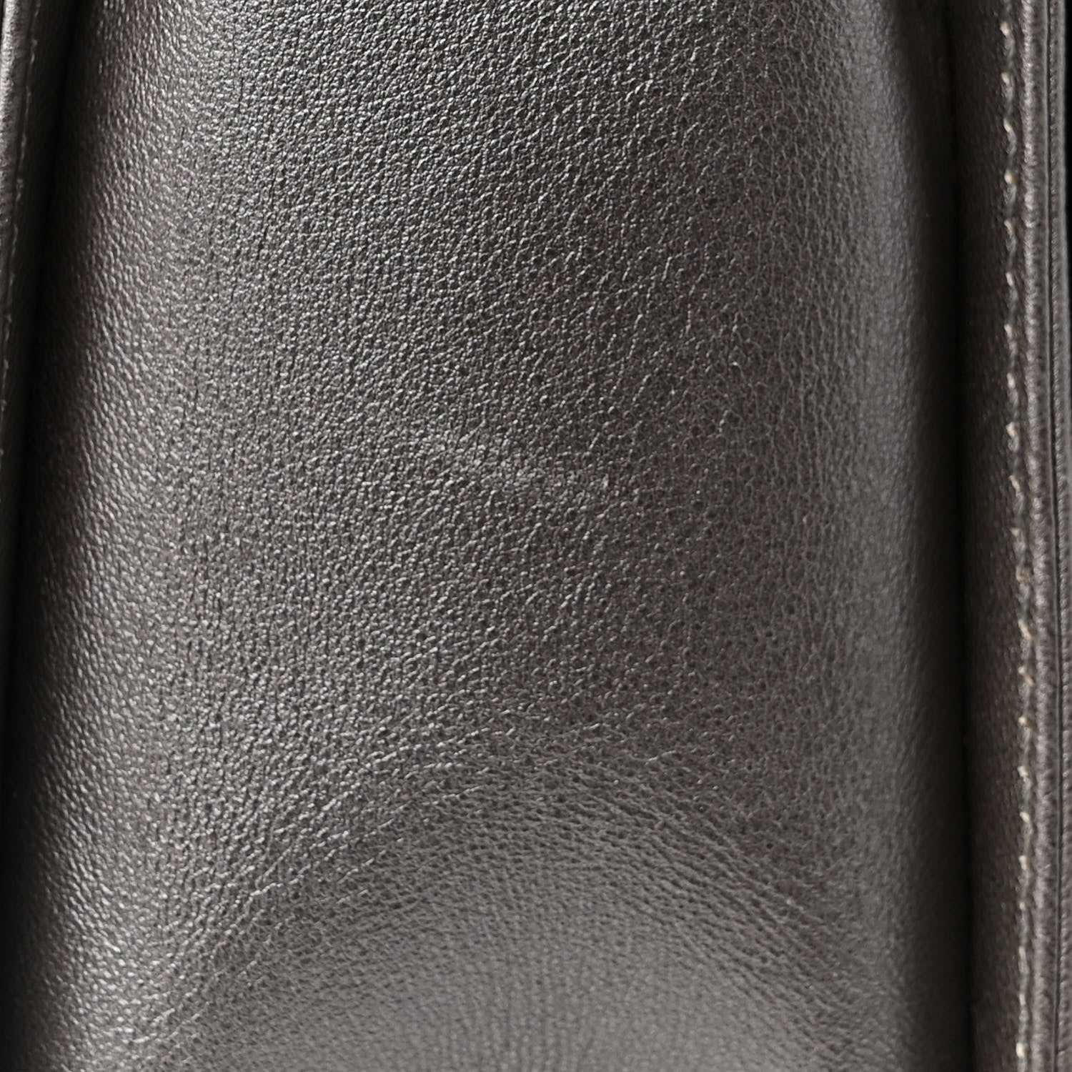Chanel Metallic Lambskin Stingray Quilted Medium Boy Flap Silver 13 of 13