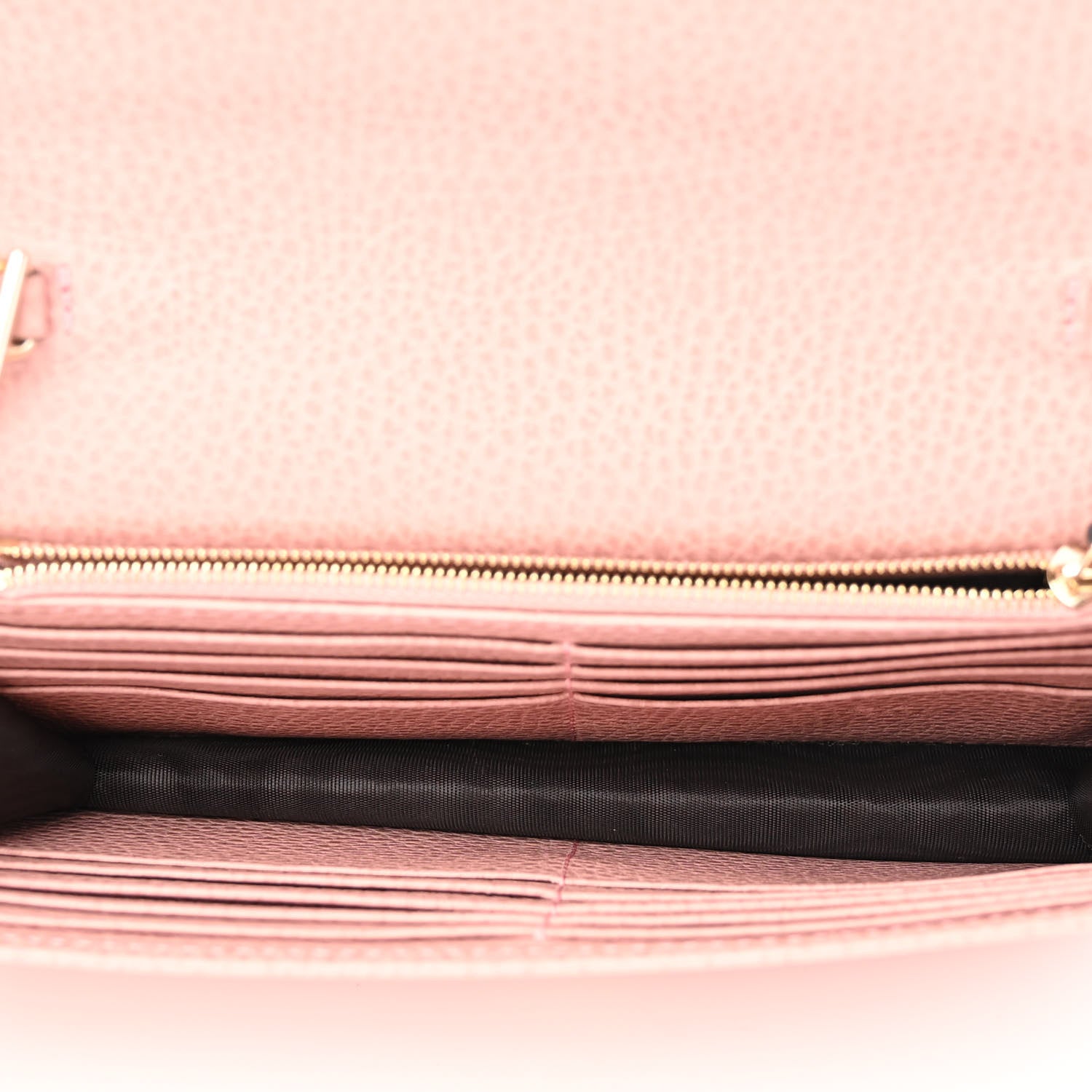Gucci Dollar Calfskin Interlocking G Chain Wallet Soft Pink 4 of 8
