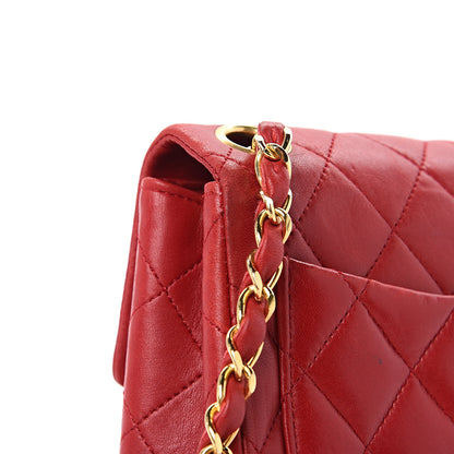 Chanel Lambskin Quilted Mini Square Flap Red 12 of 16
