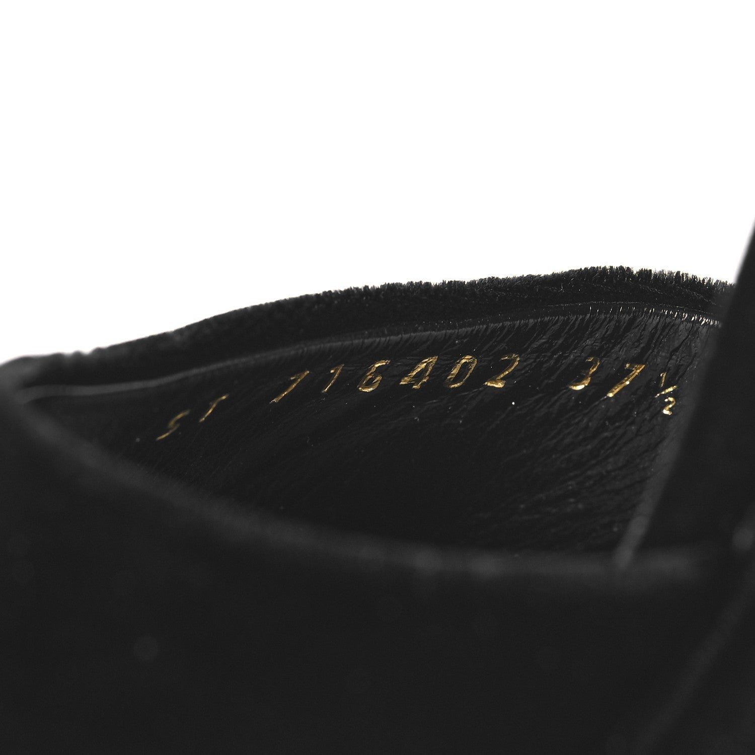 Saint Laurent Velvet Jodie Platform Sandals 37.5 Black 7 of 9