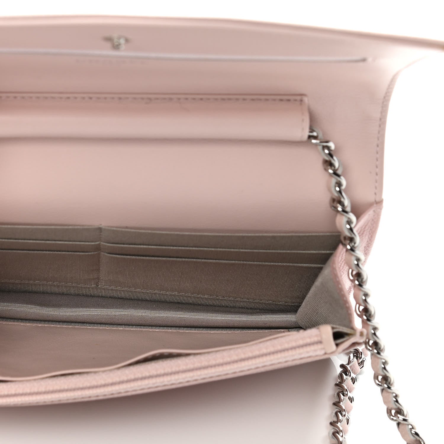 Chanel Caviar Sevruga Wallet On Chain WOC Pink 8 of 15