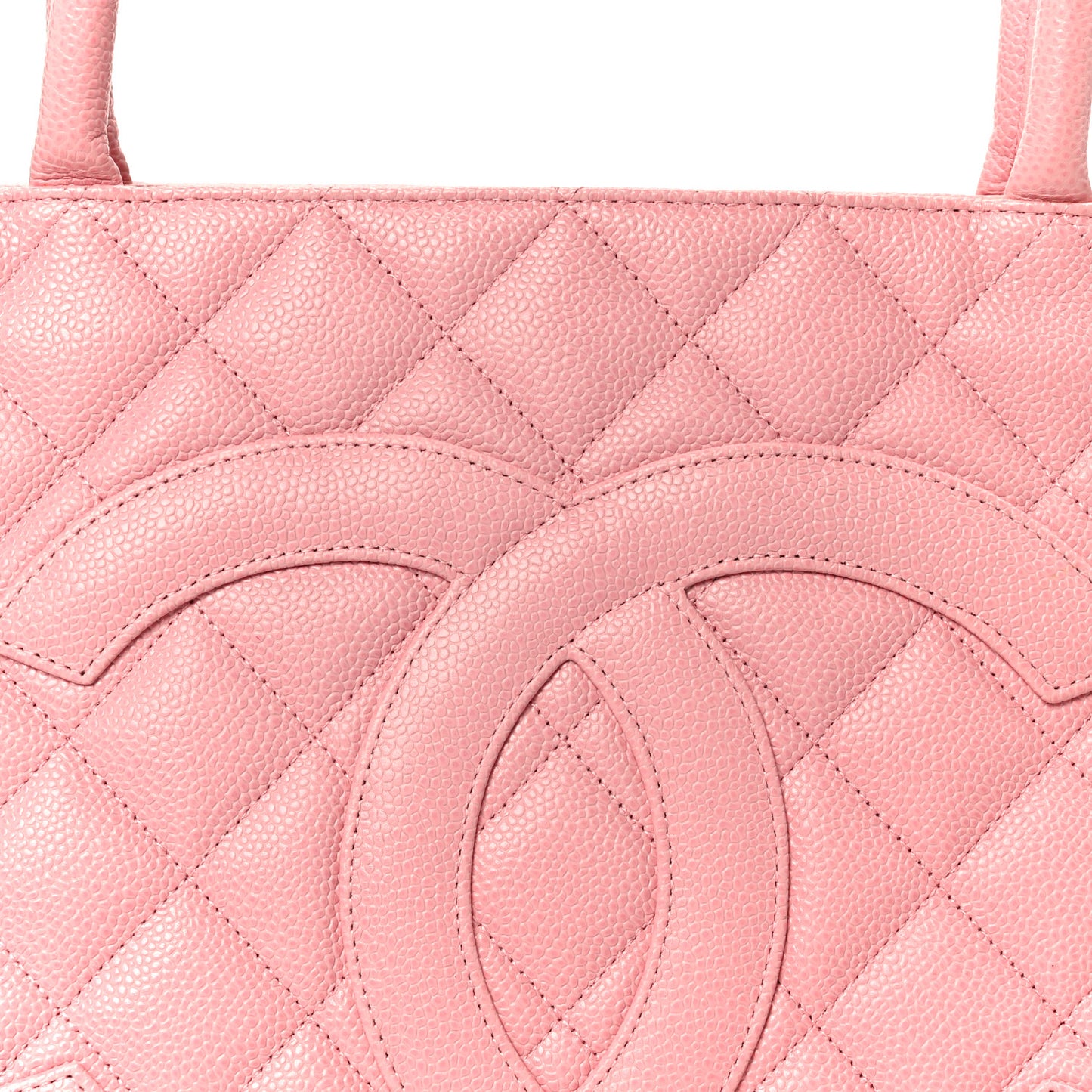 Caviar Medallion CC Tote Light Pink