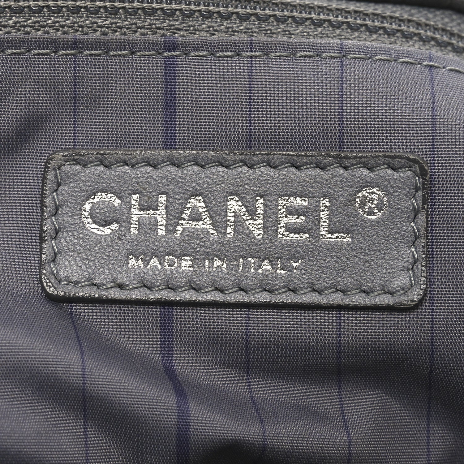 Chanel Lambskin Studded Accordion CC Flap Grey 6 of 10