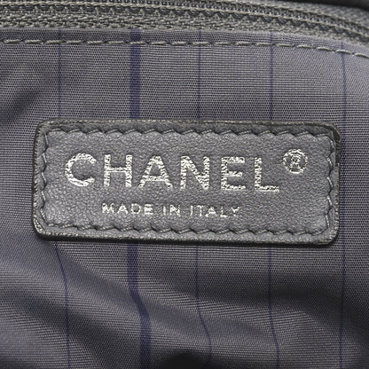 Chanel Lambskin Studded Accordion CC Flap Grey 6 of 10