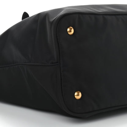 Prada Tessuto Nylon Soft Calfskin Tote Black 8 of 11