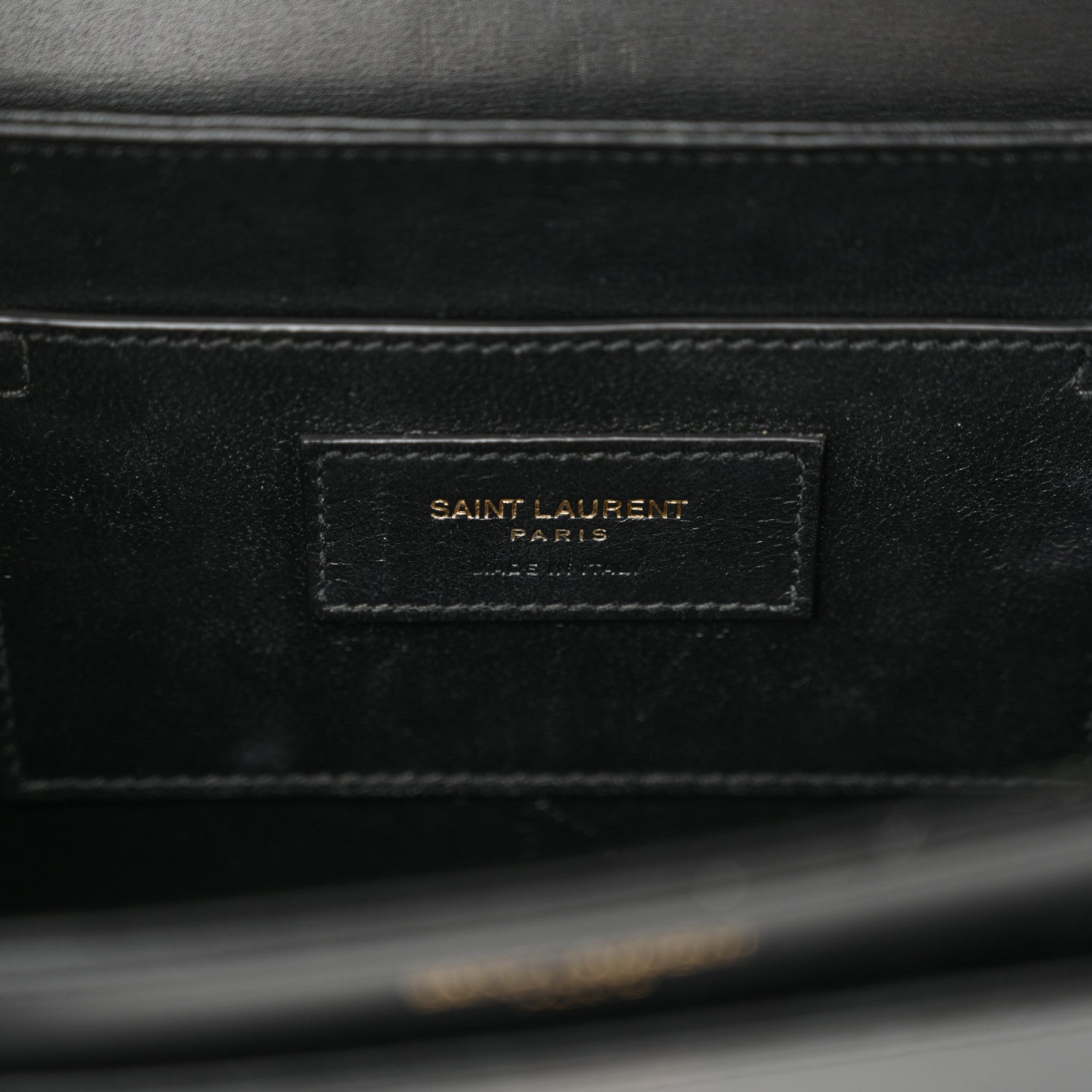 Saint Laurent Box Calfskin Monogram Medium Solferino Satchel Black 6 of 15