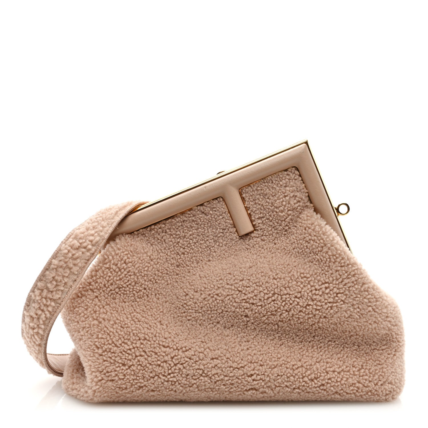 Fendi Shearling Medium Fendi First Rosa Plaster 1 of 9