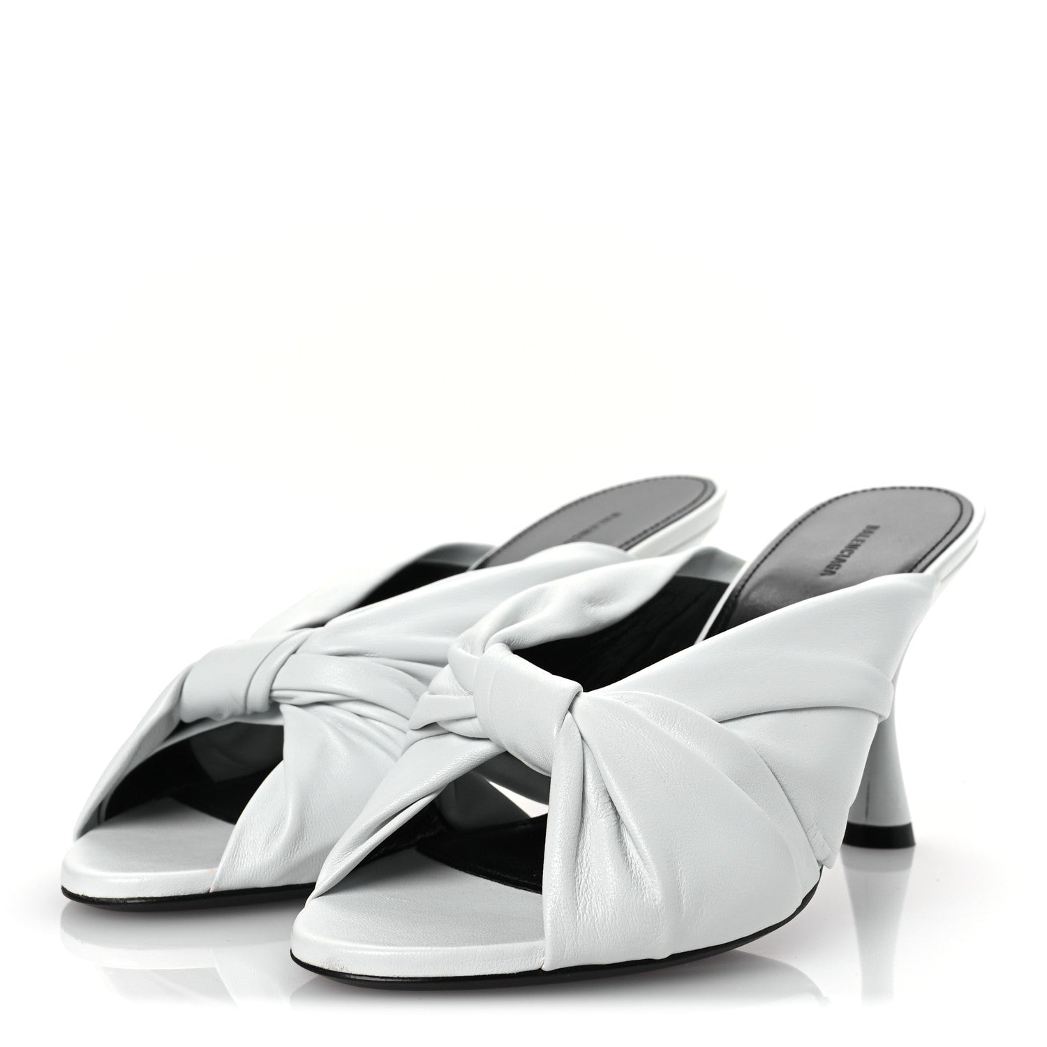 Balenciaga Smooth Nappa Drapy 80mm Sandals 38 White 4 of 13