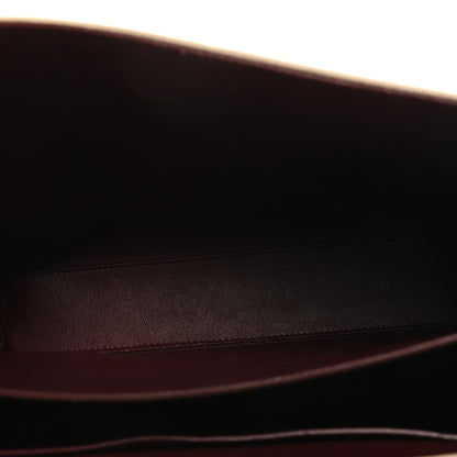 Saint Laurent Smooth Calfskin Medium Classic Monogram Cassandra Top Handle Crema Soft Rouge Legion 5 of 10