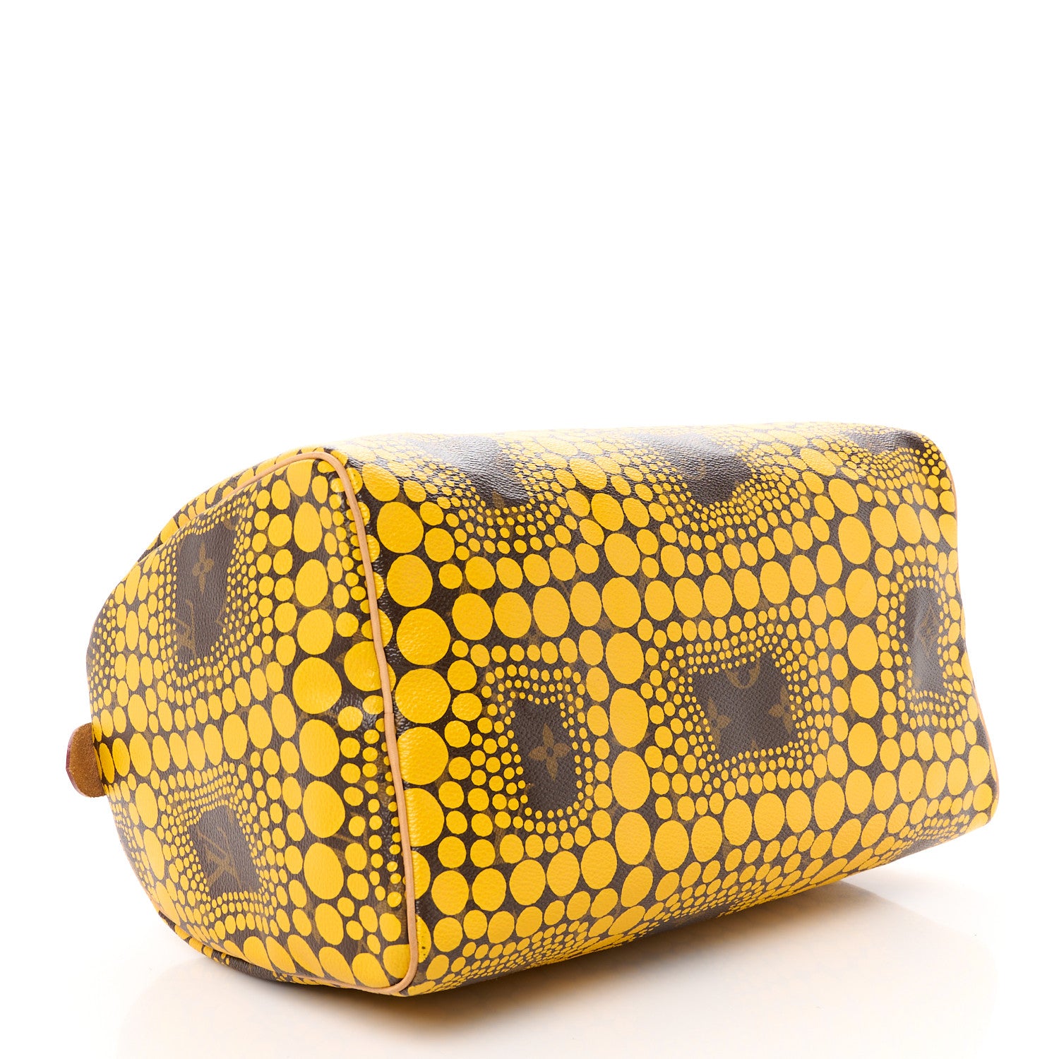 Louis Vuitton Monogram Kusama Town Speedy 30 Yellow 4 of 11