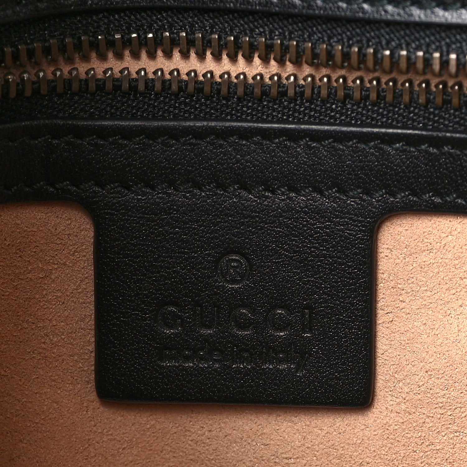 Gucci Calfskin Matelasse Small GG Marmont Shoulder Bag Black 6 of 9