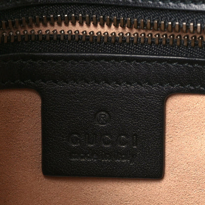 Gucci Calfskin Matelasse Small GG Marmont Shoulder Bag Black 6 of 9