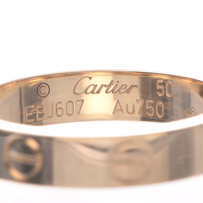 Cartier 18K Yellow Gold 3.5mm LOVE Wedding Band Ring 50 5.25 3 of 6