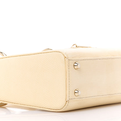 Christian Dior Lizard Mini Lady Dior White 9 of 15