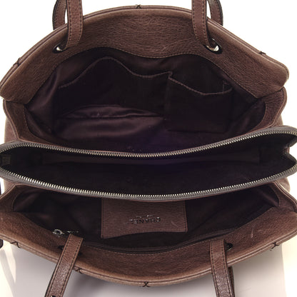 Chanel Glazed Calfskin On the Road Zip Tote Brown 6 of 13