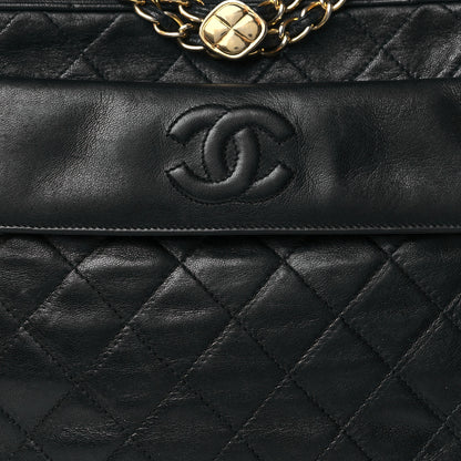 Chanel Lambskin Quilted CC Tassel Camera Case Black 8 of 10