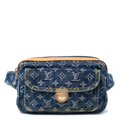 Louis Vuitton Monogram Denim Bum Bag Blue 1 of 7