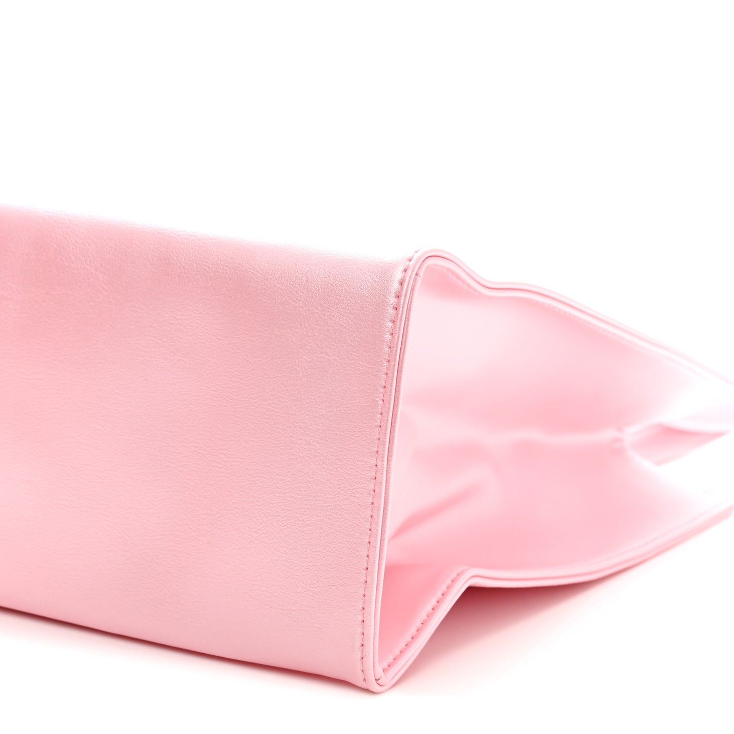 Metallic Vegan Leather Medium Shopping Bag Ballerina