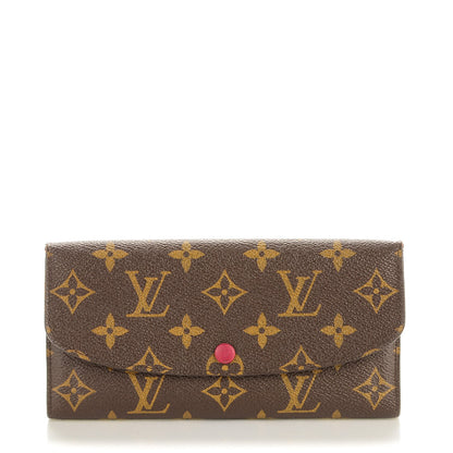 Louis Vuitton Monogram Emilie Wallet Fuchsia 1 of 7