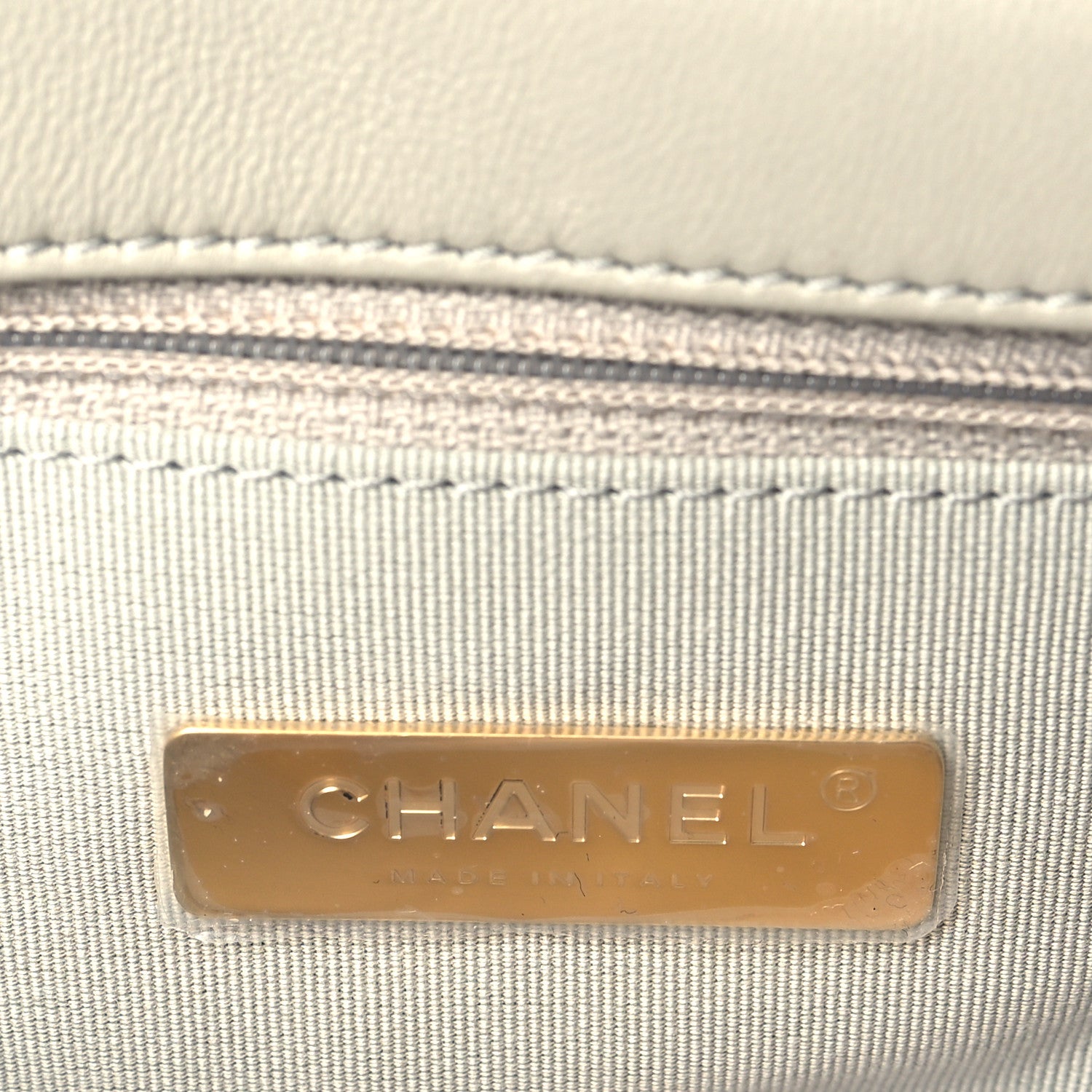 Chanel Lambskin Quilted Medium Chanel 19 Flap Grey 5 of 10