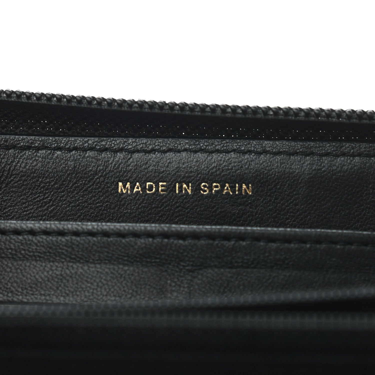 Chanel Lambskin Quilted Boy Zip Around Wallet Black 6 of 8