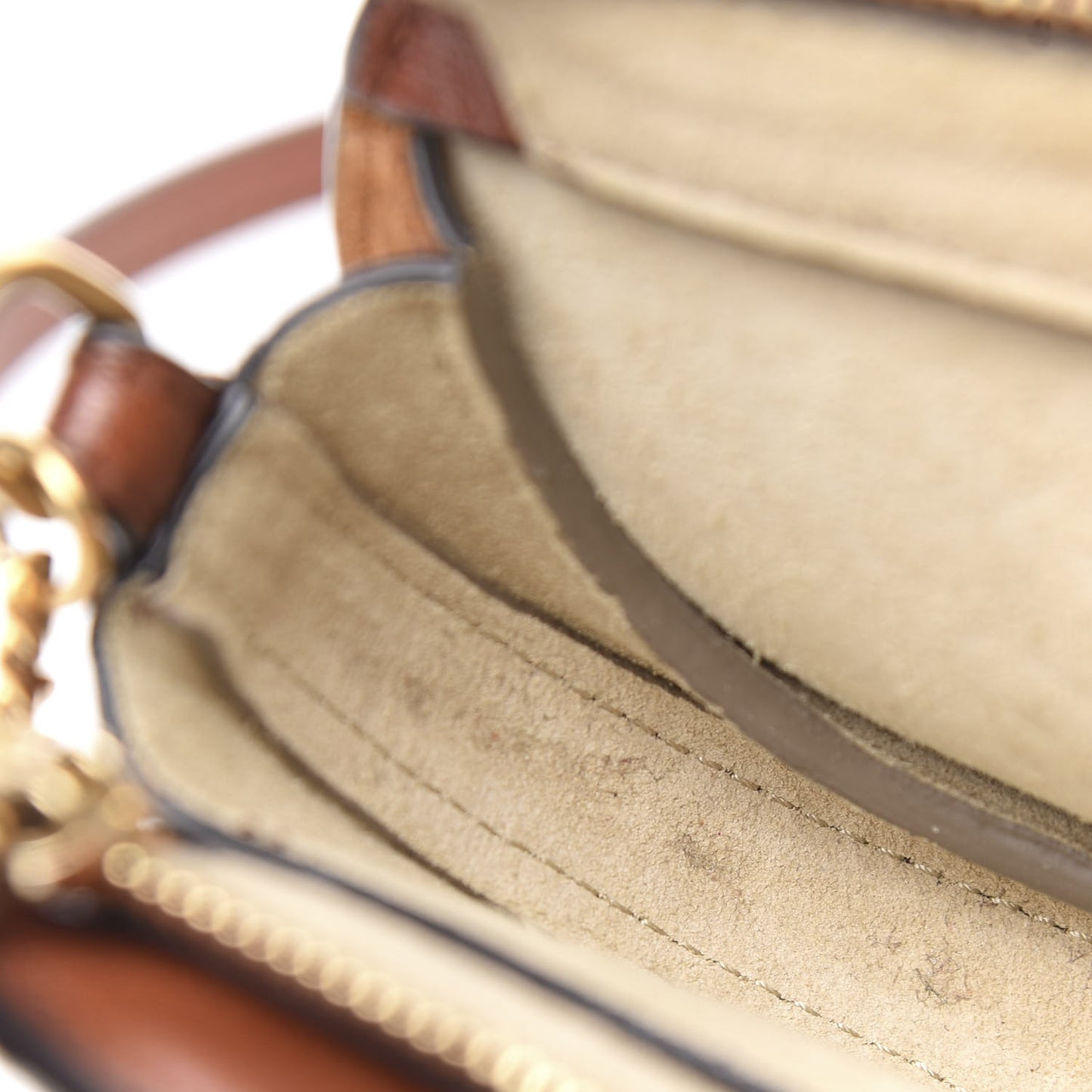 Goatskin Suede Mini Pixie Bag Saffron Red