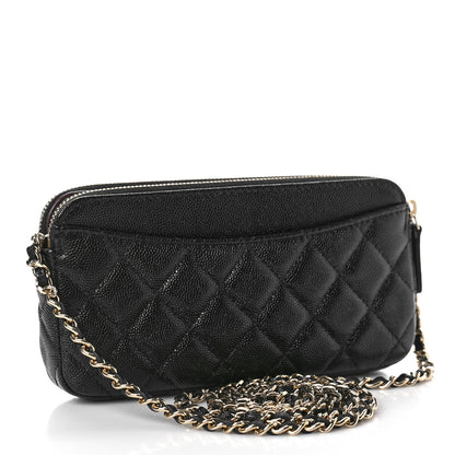 Chanel Caviar Quilted Small Clutch With Chain Black 3 of 10