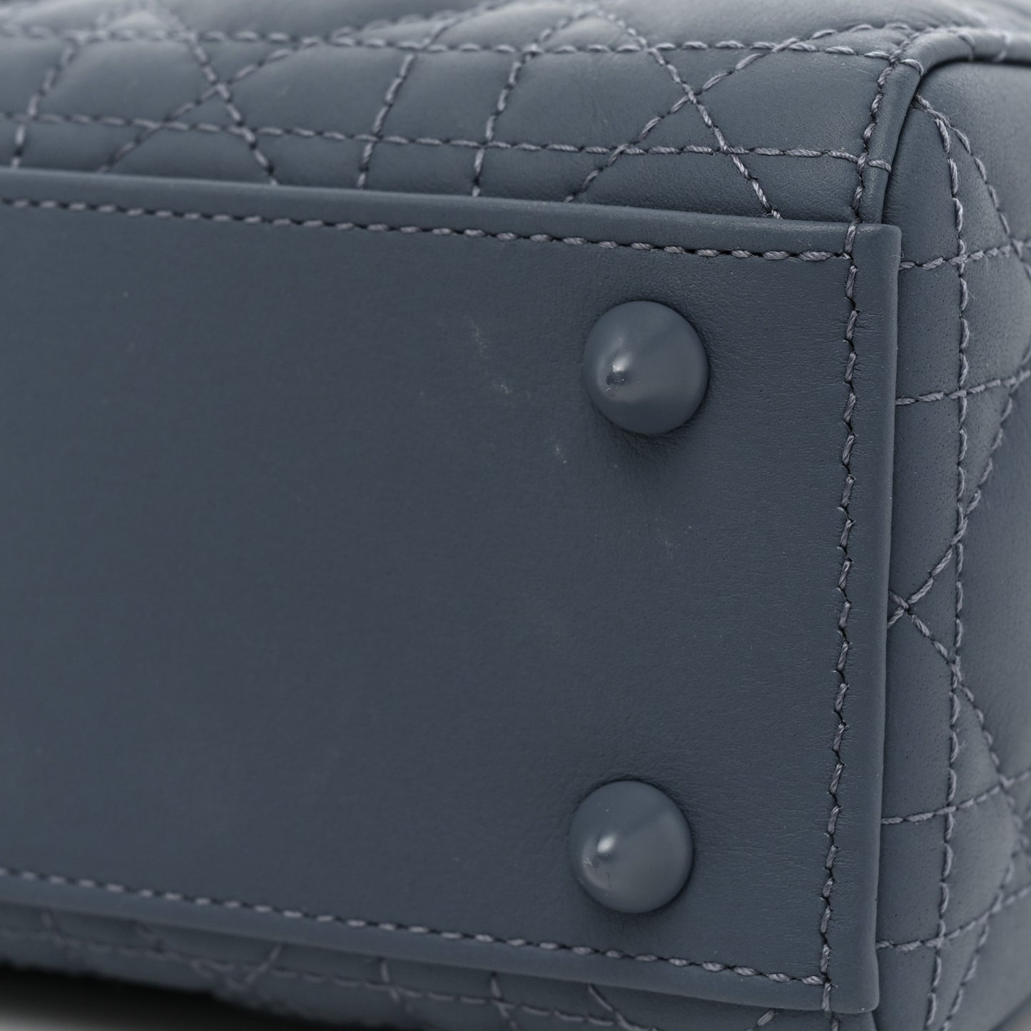 Ultra Matte Calfskin Cannage Small My ABCDior Lady Dior Dark Denim Blue