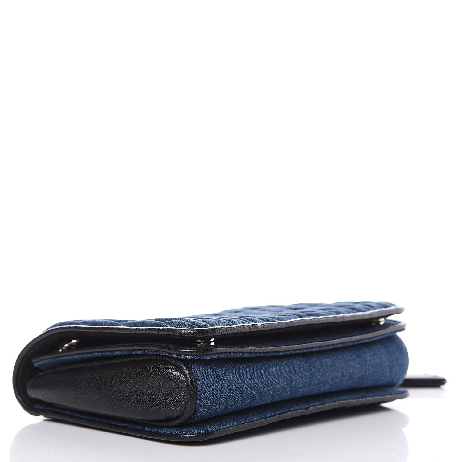 Miu Miu Denim Matelasse Shoulder Bag Blue 4 of 9