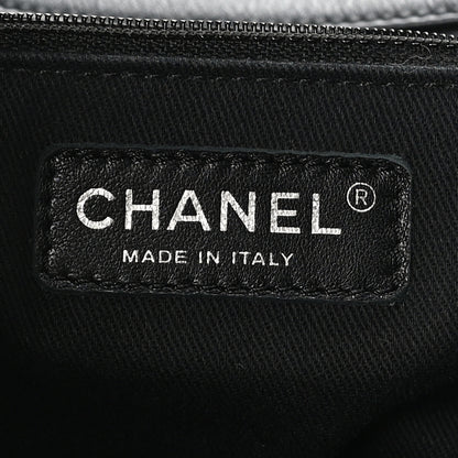 Chanel Calfskin Perforated Up In The Air North South Tote Black 6 of 10